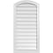 Ekena Millwork Arch Top Surface Mount PVC Gable Vent: Functional, w/ 2"W x 2"P Brickmould Sill Frame, 20"W x 40"H GVPAR20X4003SF - alternate 1